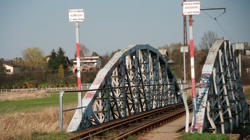 Most tramwajowy na rzece Ner - Gmina Lutomiersk